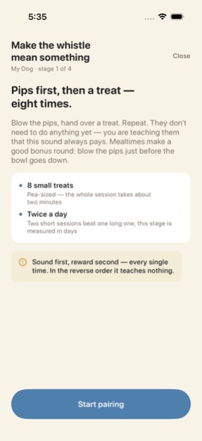 A stage brief: the setup, the kit, and the key point before a session